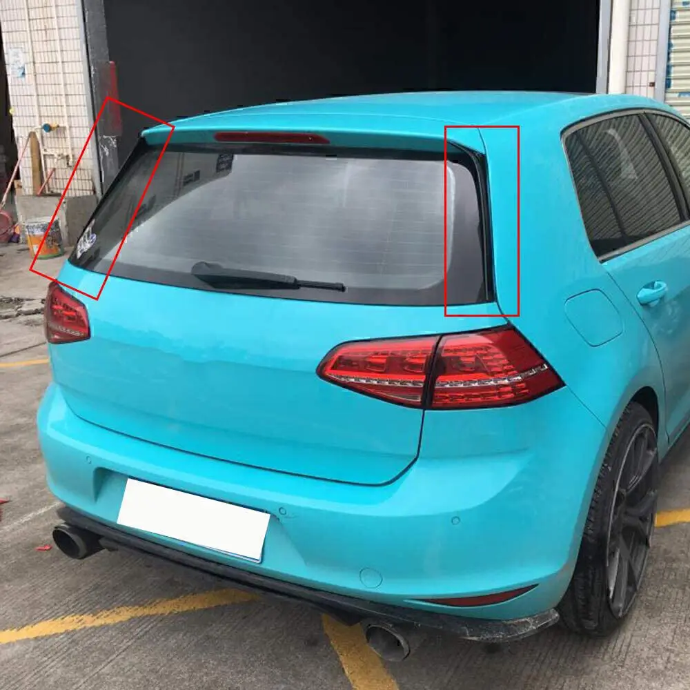 2Pcs ABS Rear Window Spoiler Side Wing For VW Golf 7 7.5 MK7 MK7.5 2014-2018 thumbnail 6