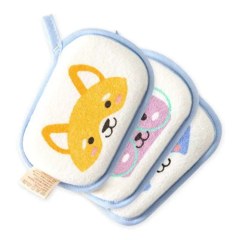 Cute Cartoon Animal Baby Bath Sponge Kids Children Toddlers Adult Cleaning Brush Towel Soft Inirritative Foam Bath Shower Sponge thumbnail 6