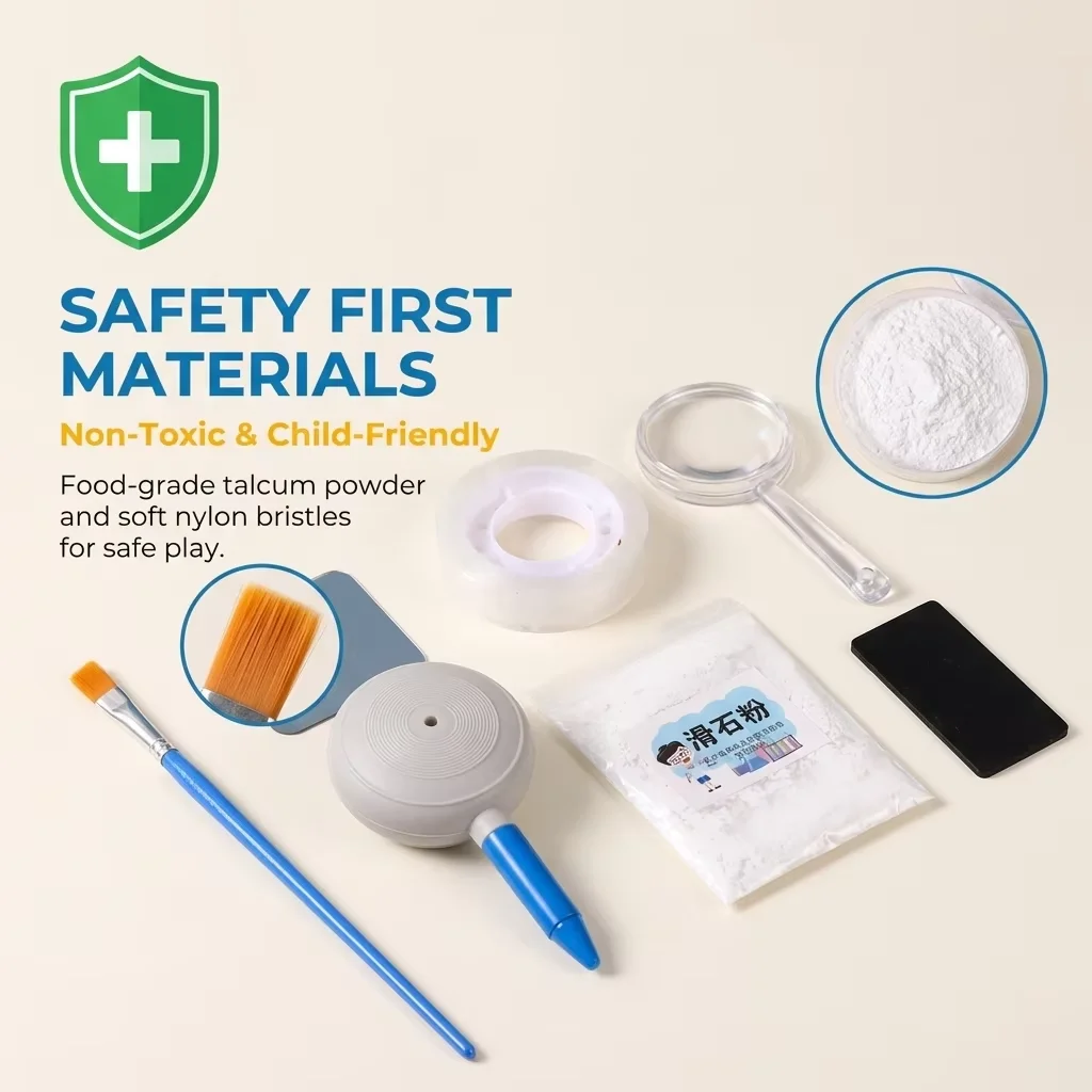 Fingerprint Collection Authentication Science Experiment DIY Detective Observation Teaching Aids Puzzle Toy For Students Gift thumbnail 5