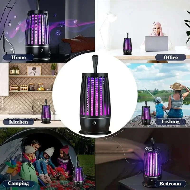 Lenovo Mosquito Trap Lamp Night Light USB Rechargeable Radiation-Free Insect Repeller for Home Garden Patio Outdoor Indoor Use thumbnail 3