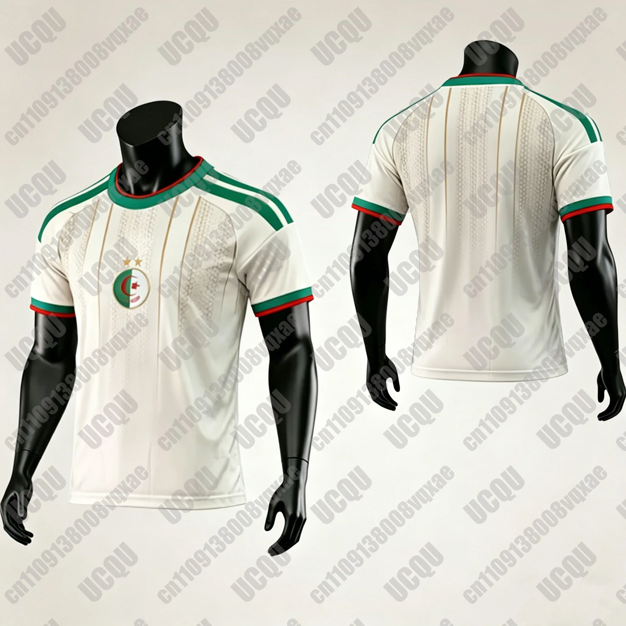 Algeria 2026 New Soccer Jersey, Breathable 3D Printed Football Shirt for Men Kids Adults, Algeria National Team Casual Sport Top