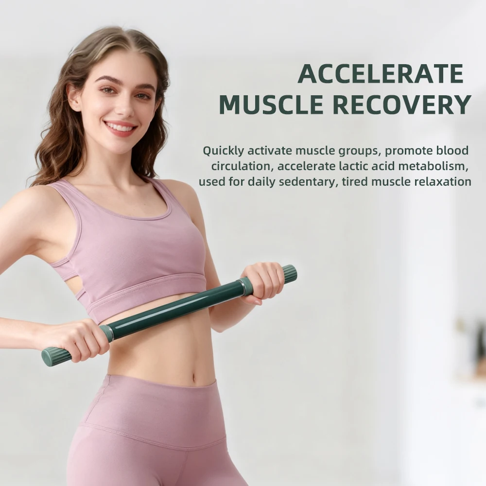 Yoga Fascia Stick Ergonomic Muscle Massage Roller for Body Stretching Anti Cellulite Myofascial Release Tool for Leg Neck Calves thumbnail 3
