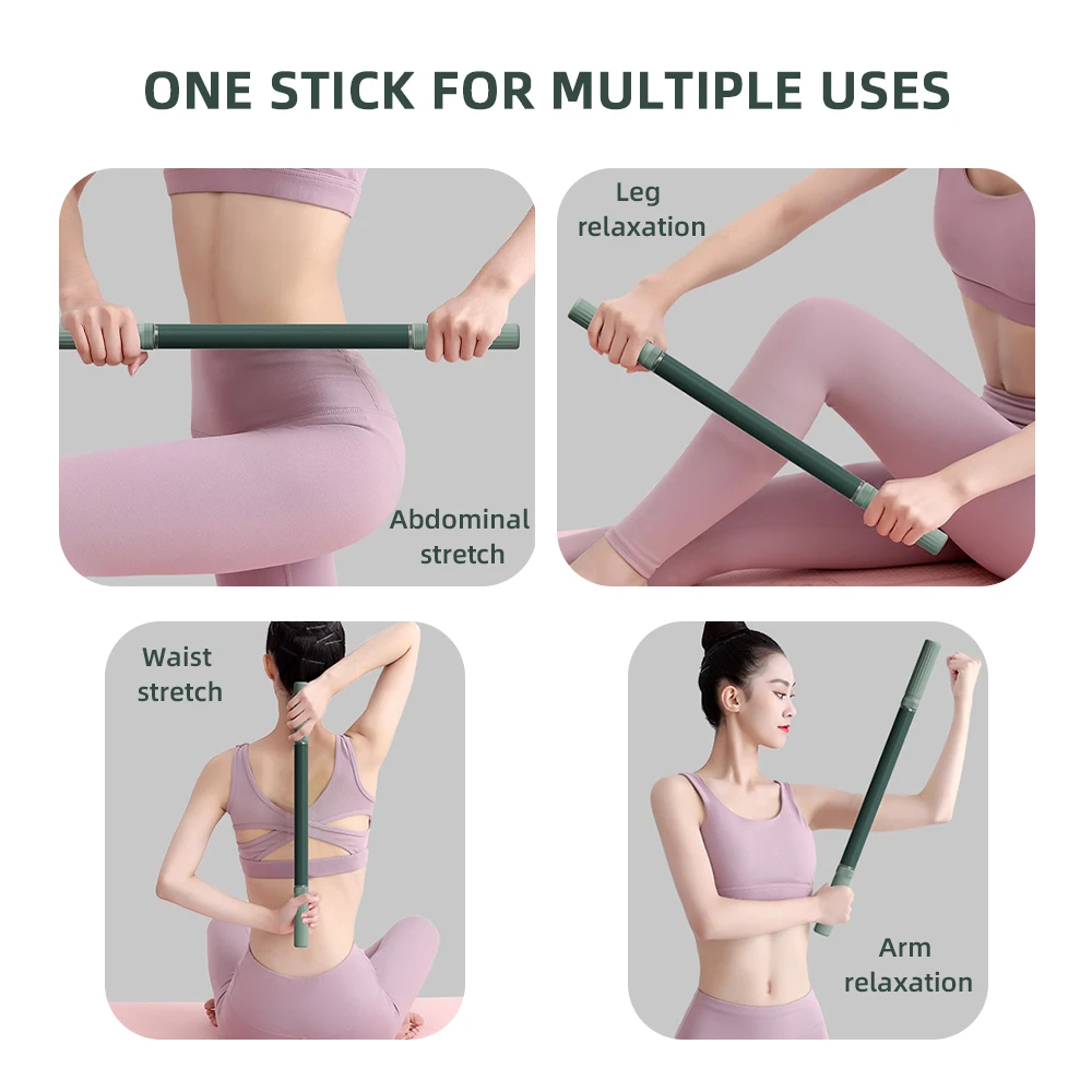 Yoga Fascia Stick Ergonomic Muscle Massage Roller for Body Stretching Anti Cellulite Myofascial Release Tool for Leg Neck Calves thumbnail 6
