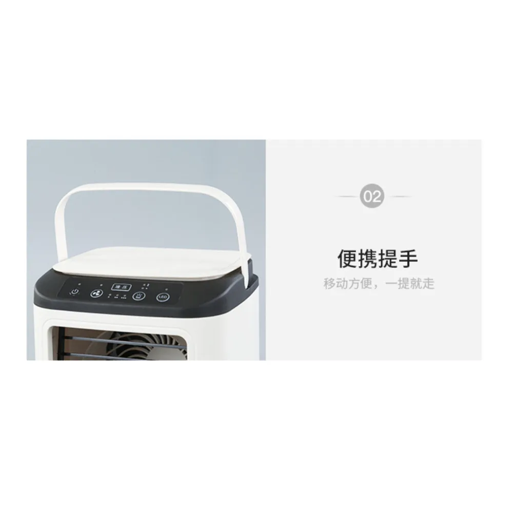 900ml Spray Fan Mini Home Office Dormitory Humidification Cooling Air Conditioning Fan Dual Spray Ice Box Three-speed Fan thumbnail 5