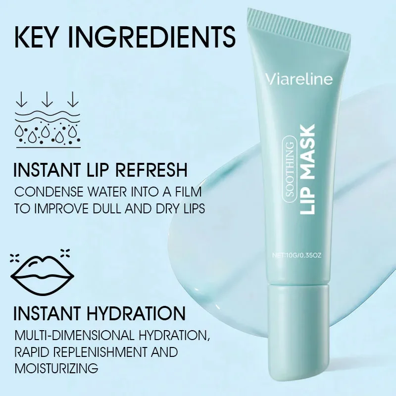 Lip Mask Repair Cracking Skin Treatment Exfoliating Remove Dark Lips Improve Dryness Lip Hydration Lightweight Nourishing Care thumbnail 4