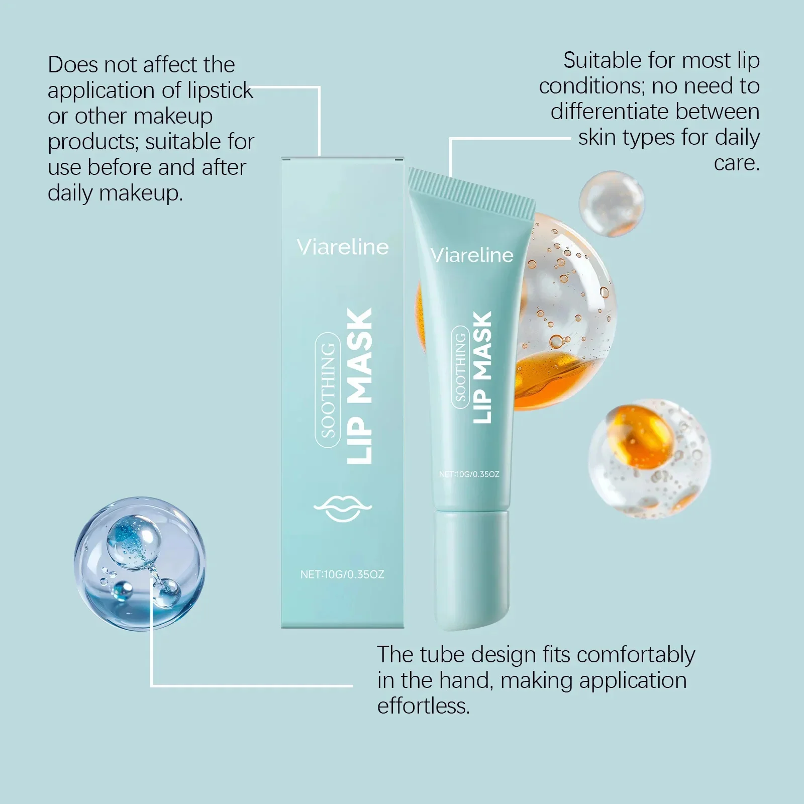 Lip Mask Repair Cracking Skin Treatment Exfoliating Remove Dark Lips Improve Dryness Lip Hydration Lightweight Nourishing Care thumbnail 5