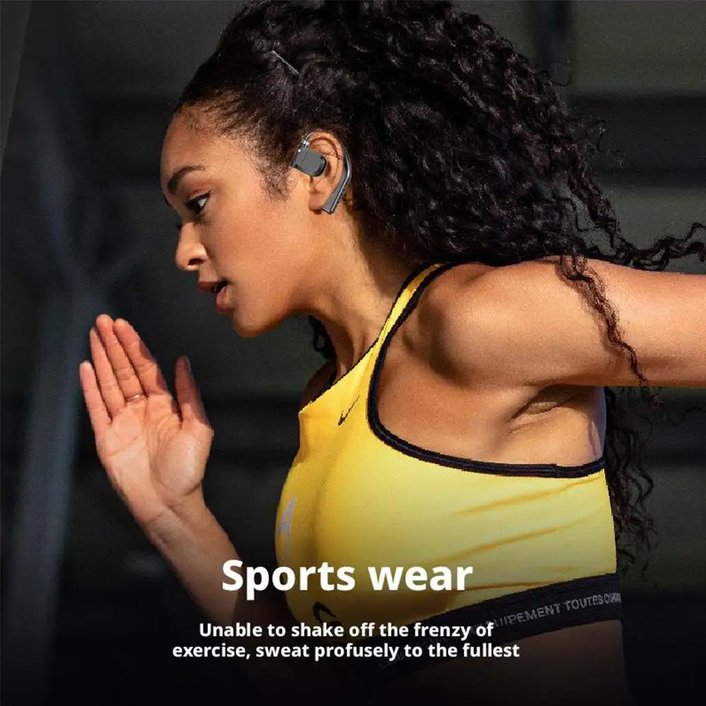 Gaming Sports Wireless Bluetooth Headphones Headset With Led Display Right Ear  In Ear Earphones Noise Canceling Headset thumbnail 6