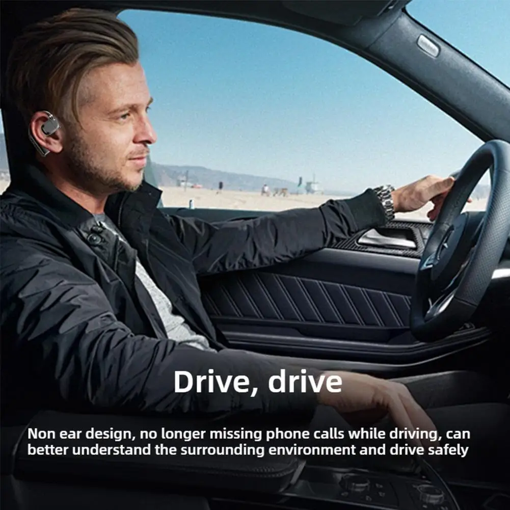Gaming Sports Wireless Bluetooth Headphones Headset With Led Display Right Ear  In Ear Earphones Noise Canceling Headset thumbnail 5