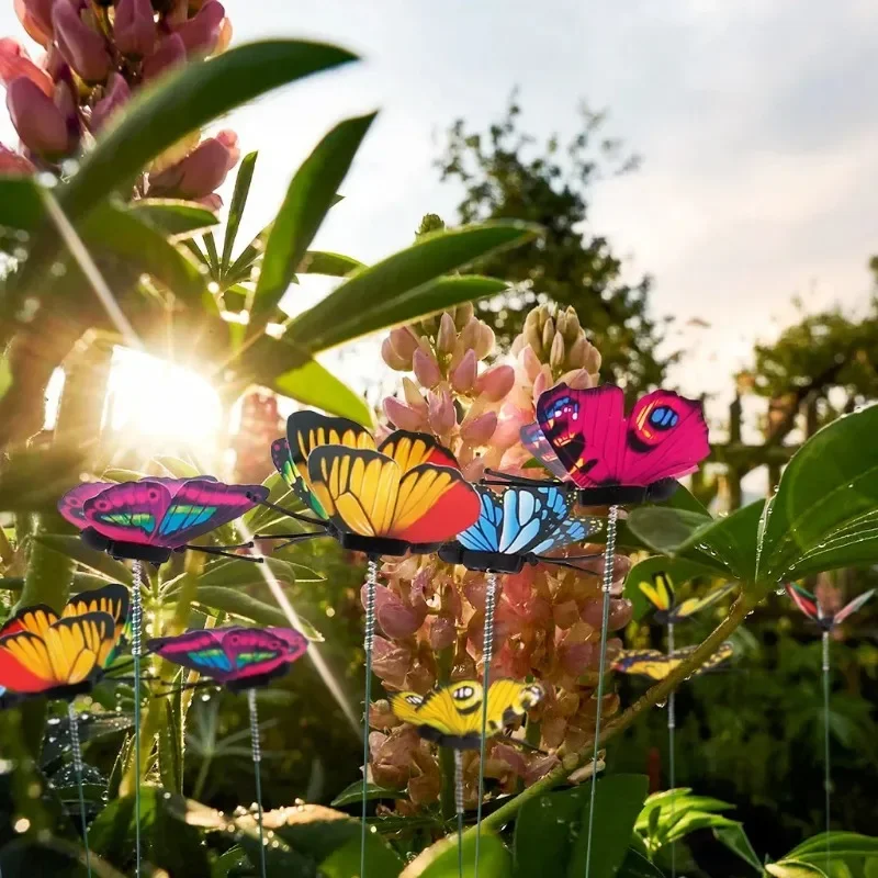 24Pcs Artificial Butterfly Stakes Simulation Butterfly Ornaments Home Garden Yard Lawn Wedding Decor thumbnail 5