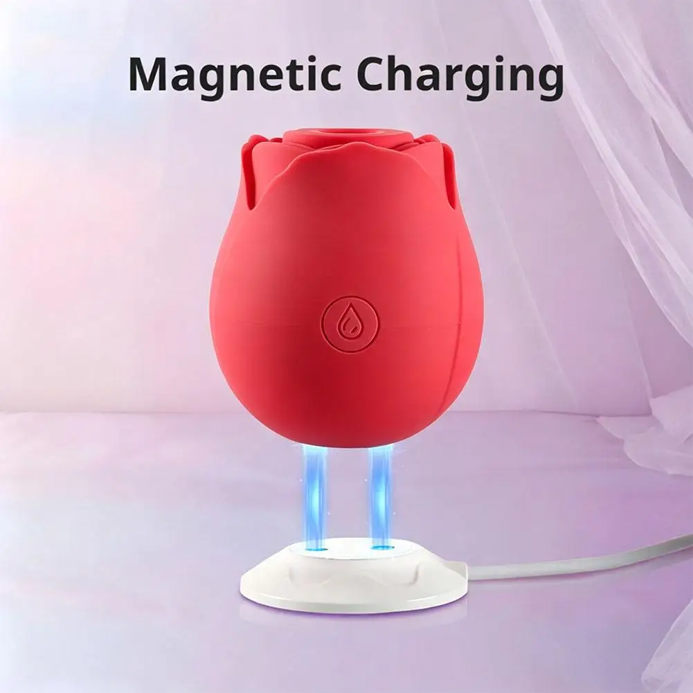 8 Colors Rose Sucking Vibrator USB Rechargeable Vacuum Clitoris Stimulator Female Oral Nipple Clit Sucker Vibrating Egg thumbnail 5