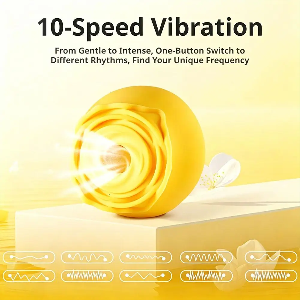 8 Colors Rose Sucking Vibrator USB Rechargeable Vacuum Clitoris Stimulator Female Oral Nipple Clit Sucker Vibrating Egg thumbnail 3