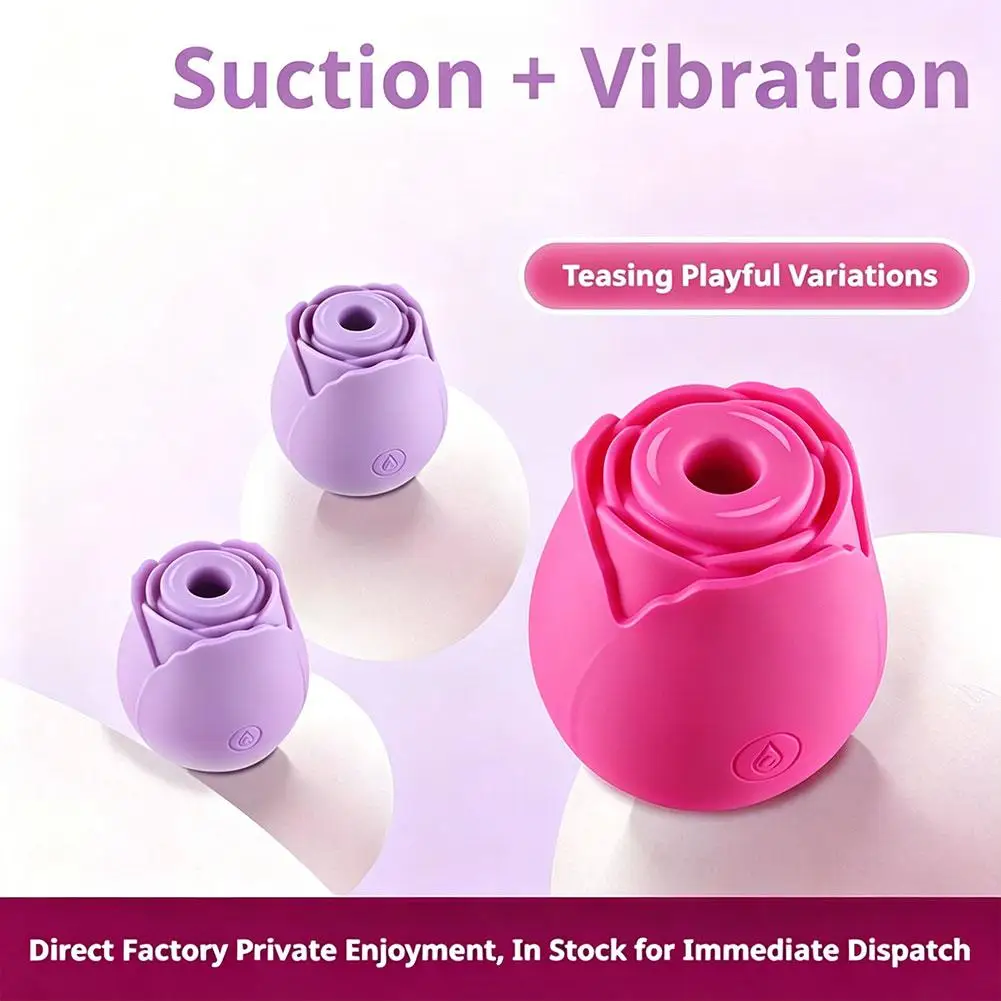 8 Colors Rose Sucking Vibrator USB Rechargeable Vacuum Clitoris Stimulator Female Oral Nipple Clit Sucker Vibrating Egg thumbnail 2