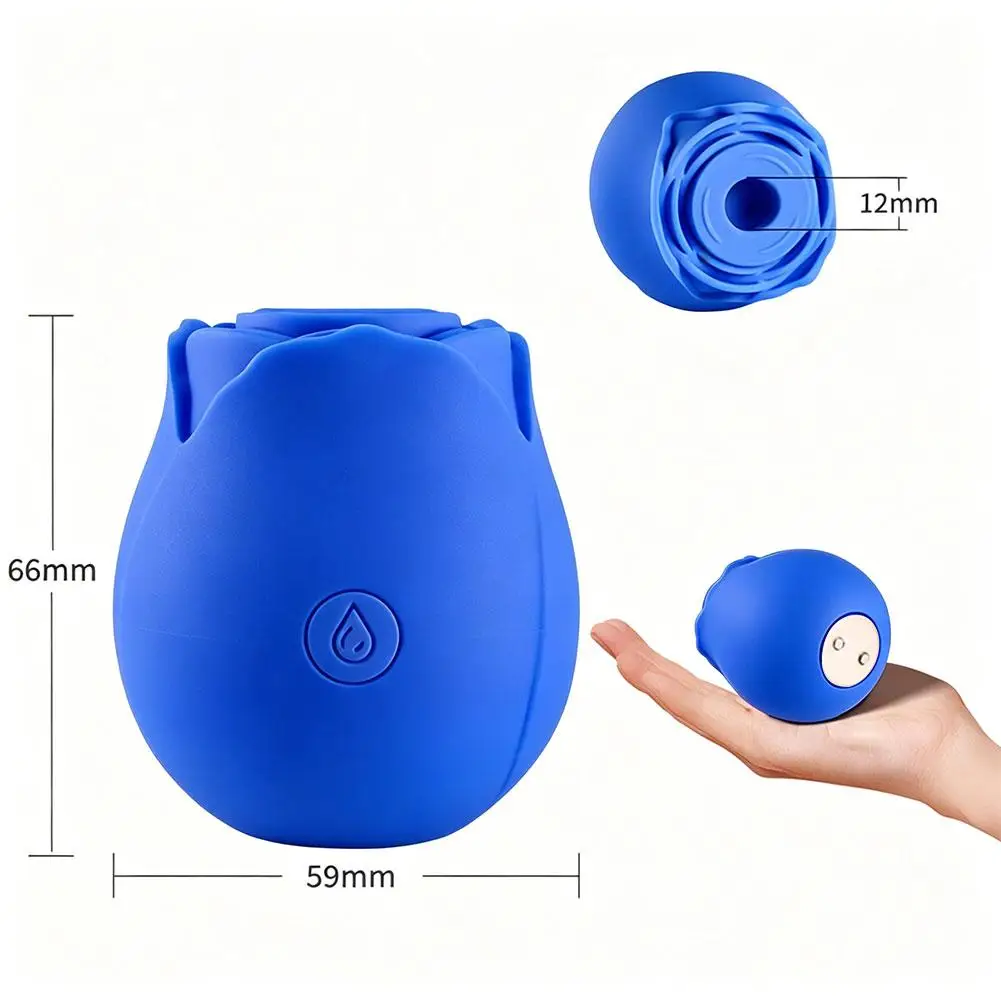 8 Colors Rose Sucking Vibrator USB Rechargeable Vacuum Clitoris Stimulator Female Oral Nipple Clit Sucker Vibrating Egg thumbnail 6
