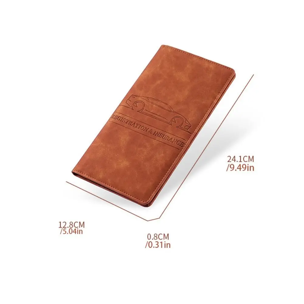 Card Holder PU Leather Passport Bag Passport Cover Ticket Holder Travel Wallet Card Case RFID Anti-theft Storage Card Bag Men thumbnail 6