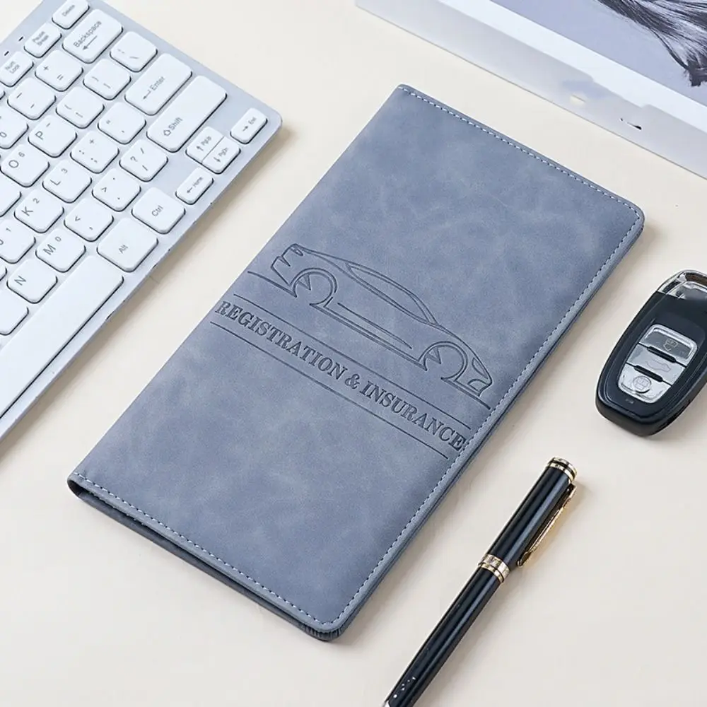 Card Holder PU Leather Passport Bag Passport Cover Ticket Holder Travel Wallet Card Case RFID Anti-theft Storage Card Bag Men thumbnail 5
