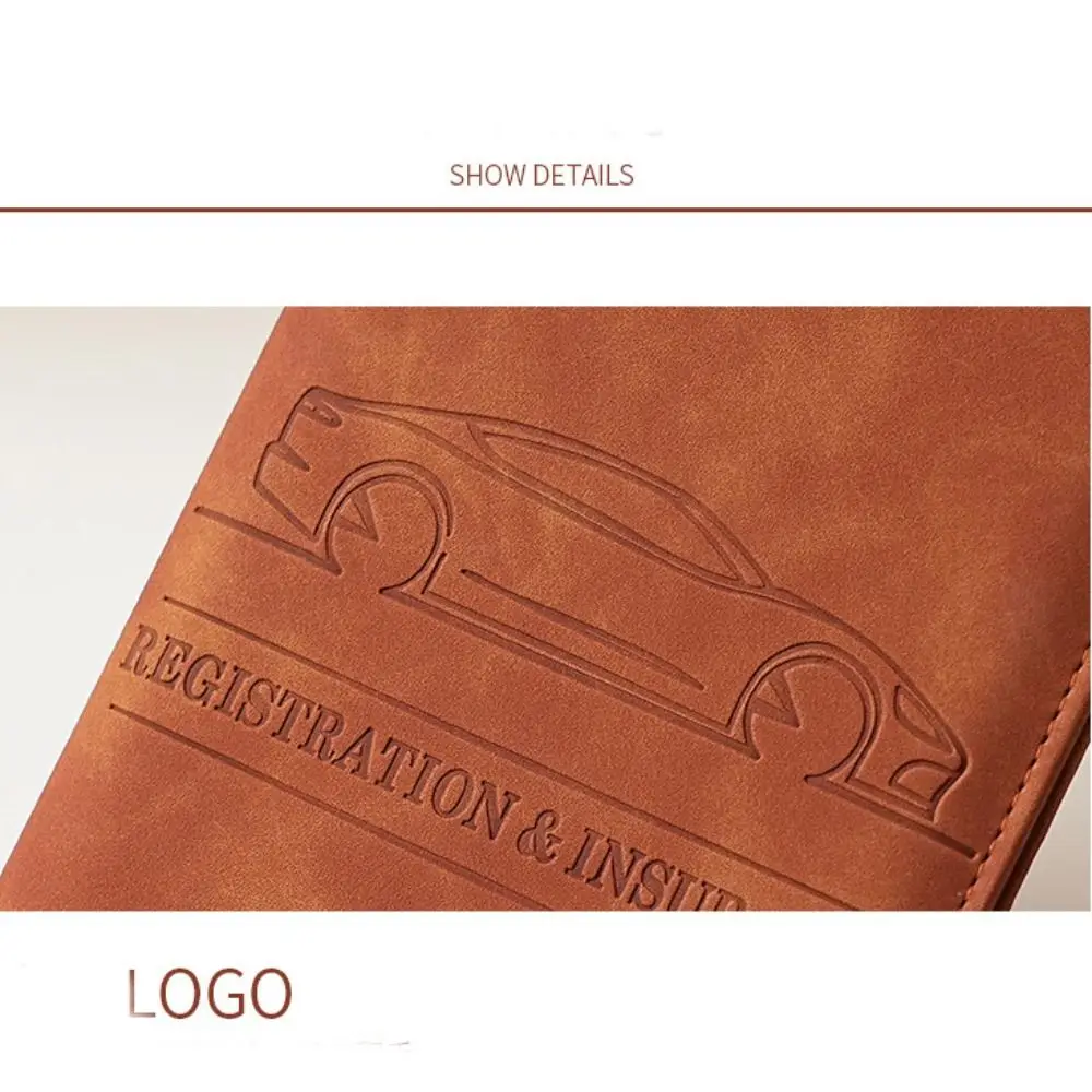 Card Holder PU Leather Passport Bag Passport Cover Ticket Holder Travel Wallet Card Case RFID Anti-theft Storage Card Bag Men thumbnail 3