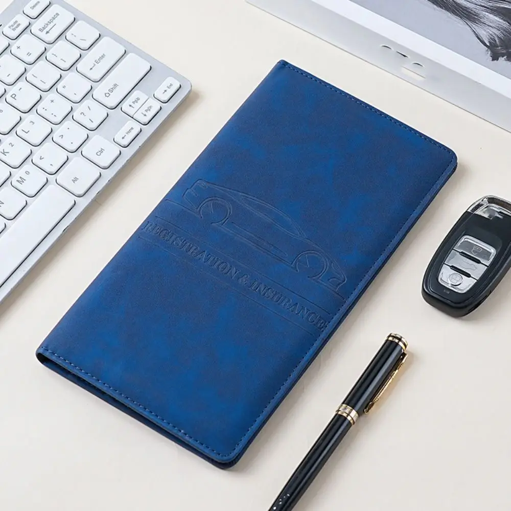 Card Holder PU Leather Passport Bag Passport Cover Ticket Holder Travel Wallet Card Case RFID Anti-theft Storage Card Bag Men thumbnail 4