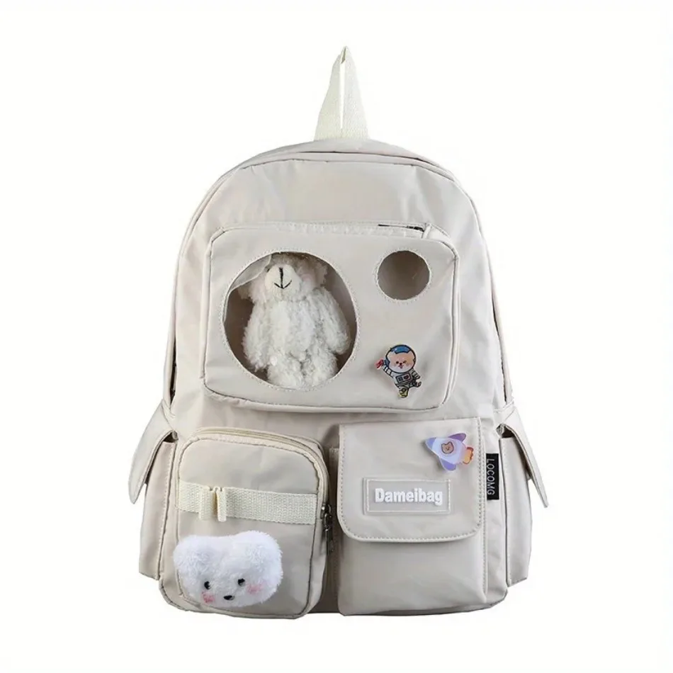 New Women Backpack School Bag for Teenage Girls Japanese Korean Rucksack Student Bookbags Laptop Backpack Lovey Lady Backpack thumbnail 3
