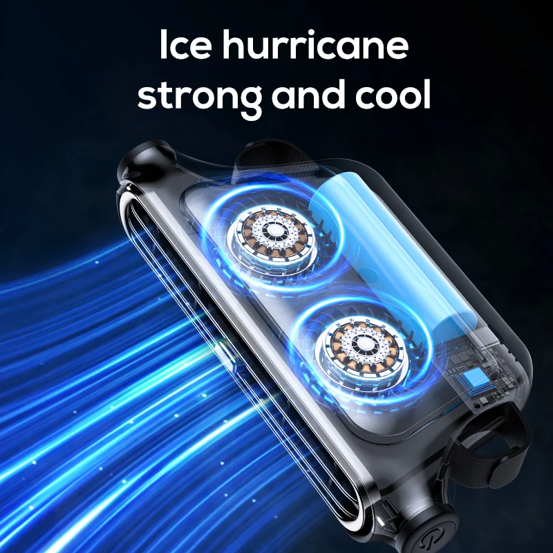 Car Seat Cooling Fan 3 Speed Adjustable 5V USB Headrest Air Cooler 3000mAh Rechargeable or Plug-in Backseat Ventilation Fan thumbnail 5