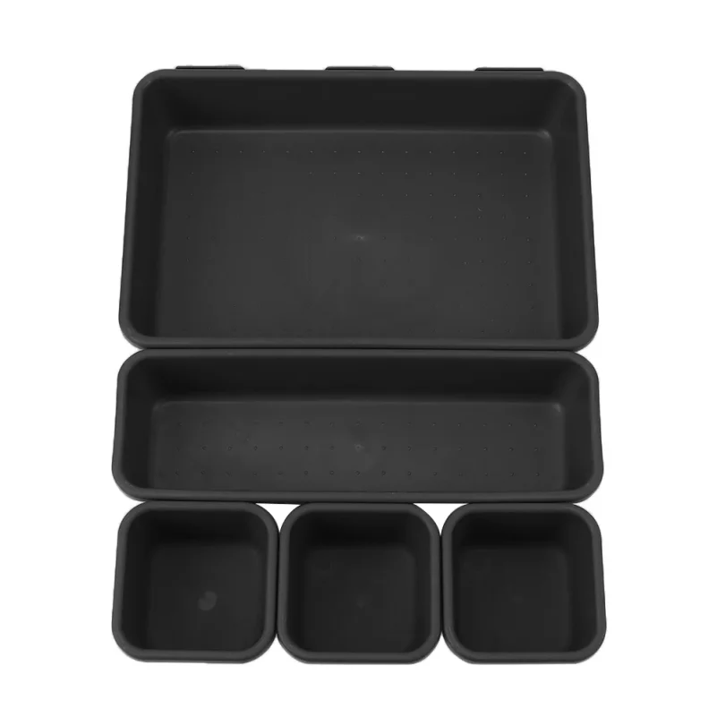 8pc/set Storage Drawer Storage Box Sundries Jewellery Holder Make Up Organizer Box Kitchen Bathroom Storage Trays Closet  Cover thumbnail 3