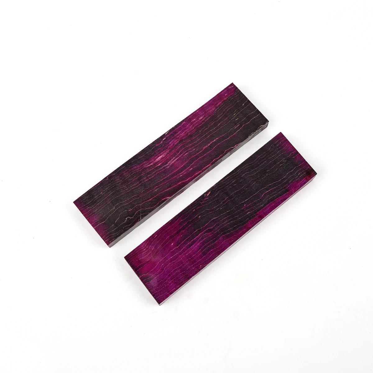 120*35*10mm Stablized Curly Birch Wood Knife Handle Scales Blocks, Stabilized Wood Material for Knife Making DIY Handle Blanks thumbnail 3