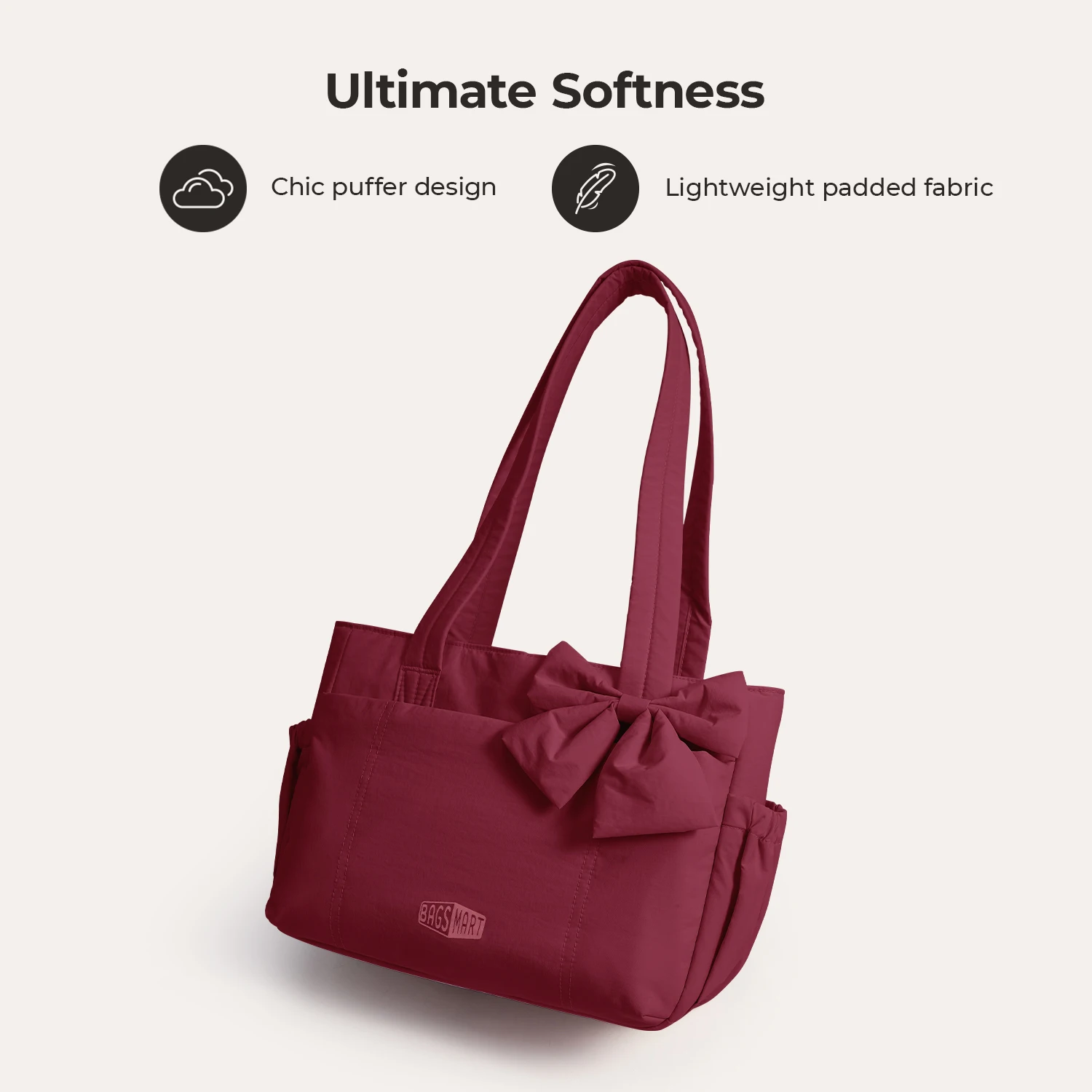 BAGSMART Tote Bag for Women Casual Sling Shoulder Handbag Waterproof hobo bags Fits 13'' Laptop for Travel Workout College thumbnail 5