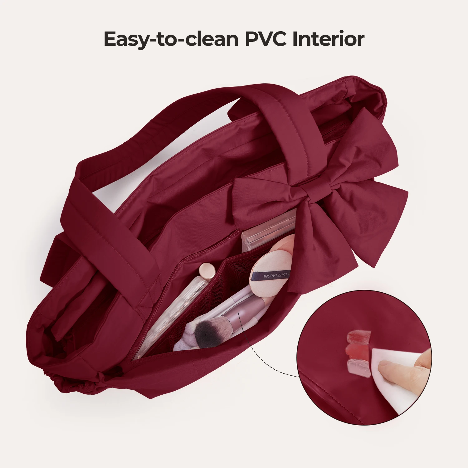 BAGSMART Tote Bag for Women Casual Sling Shoulder Handbag Waterproof hobo bags Fits 13'' Laptop for Travel Workout College thumbnail 4