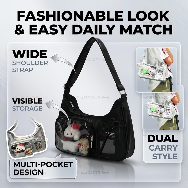 2026 Fashion Handbag Shoulder Bag Crossbody Purse Unique Design Stylish Multiway Tote for Work Travel Shopping Casual Daily Use thumbnail 2