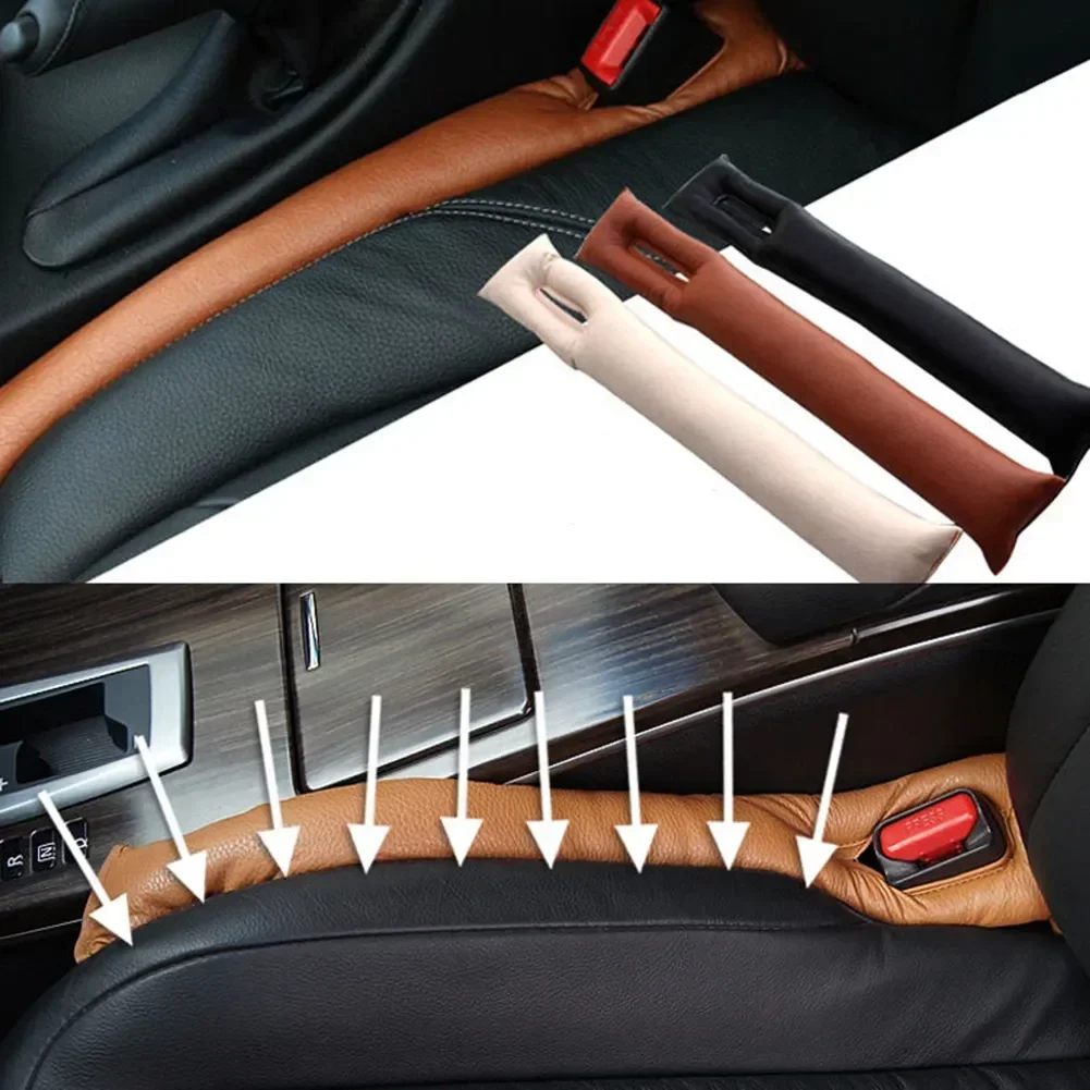 2pcsCar Seat Gap Filler Soft Car Styling Padding Leather Leak Pads Plug Spacer Universal Car Accessories Interior Car Organizer thumbnail 4