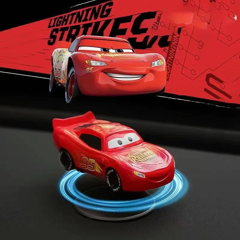For lightning mcQueen Drift Rotating Ornaments Auto Dashboard Turning Deco  car dashboard ornaments Car Accessories thumbnail 2