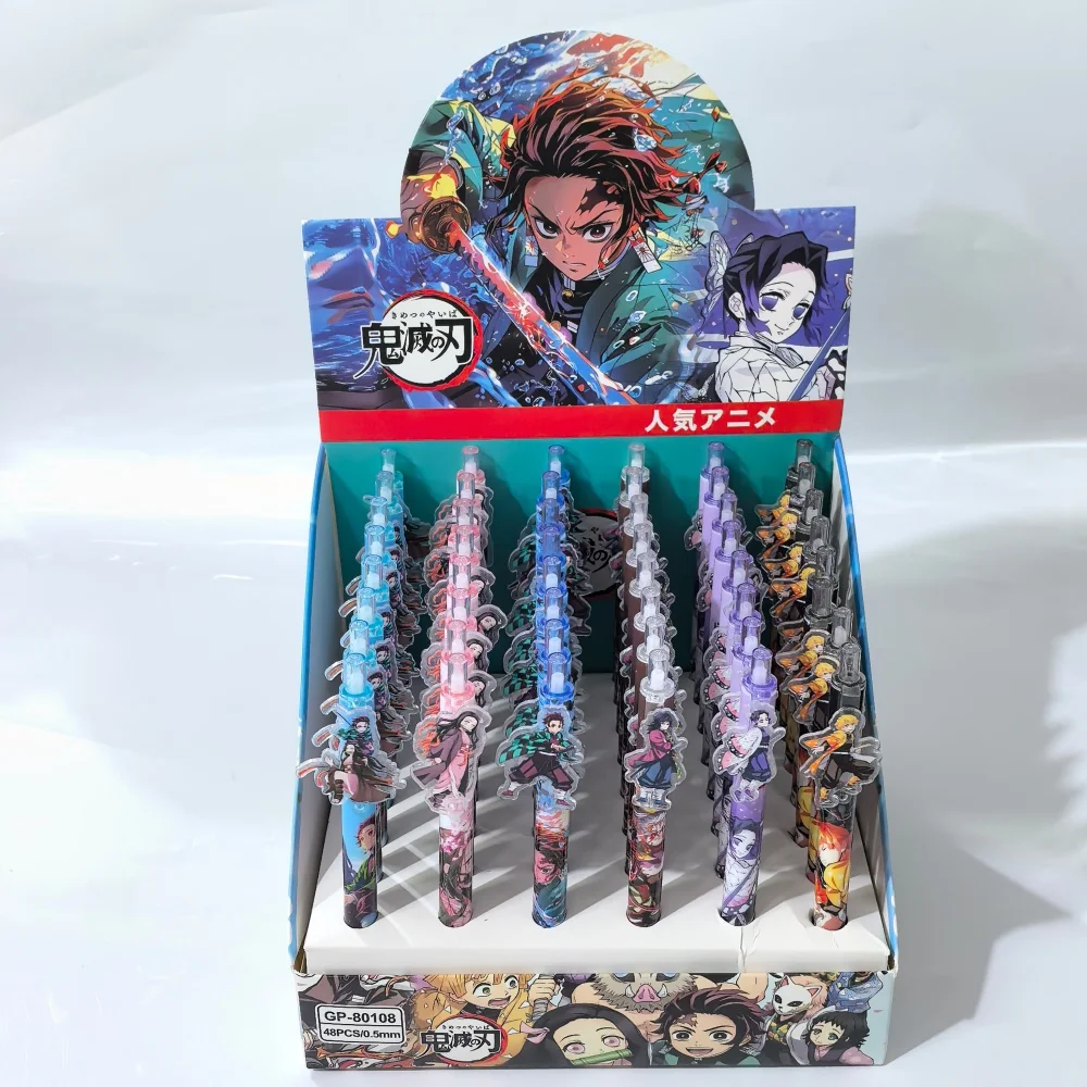 Anime Demon Slayer Gel Pen Student Writing Pen Anime Character Stationery School Supplies Gift Seasonal Companion thumbnail 6
