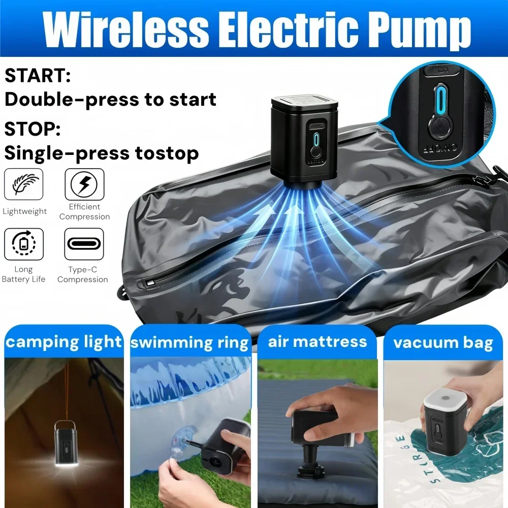 Travel Assentials Vacuum Storage Bags With Pump Luggage Compression Bags Outdoor Clothing Vacuum bag Saving 60% Space Suitcases thumbnail 4