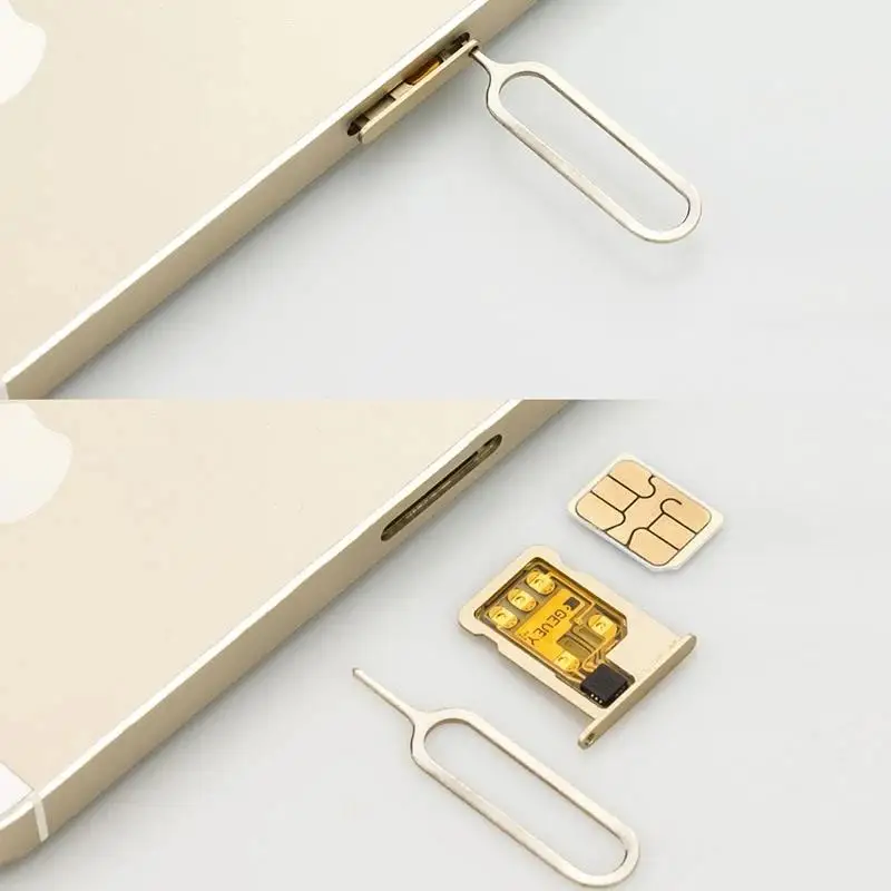 1/50/100pcs Eject Sim Card Ejector Tool Pick-up Pin Universal Mobile Phone Remover Tray to Open For IPhone Xiaomi Samsung Huawei thumbnail 6