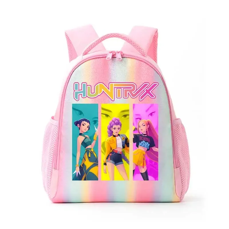 KPop Warriors Schoolbag Rainbow Bag for Kids Gift KPop Demon Hunters Backpack thumbnail 6