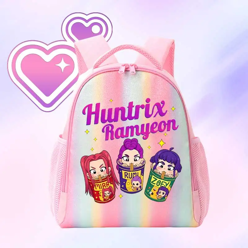 KPop Warriors Schoolbag Rainbow Bag for Kids Gift KPop Demon Hunters Backpack thumbnail 2