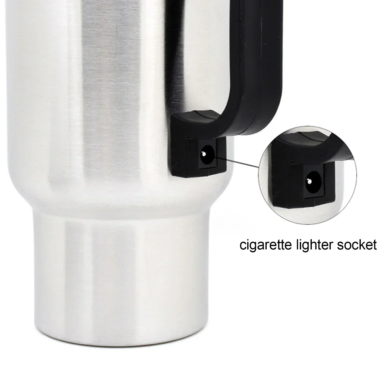 Electric Heating Car Kettle 12V 450ml Vehicle Heating Cup Stainless Steel Camping Travel Kettle Water Coffee Milk Thermal Mug thumbnail 6