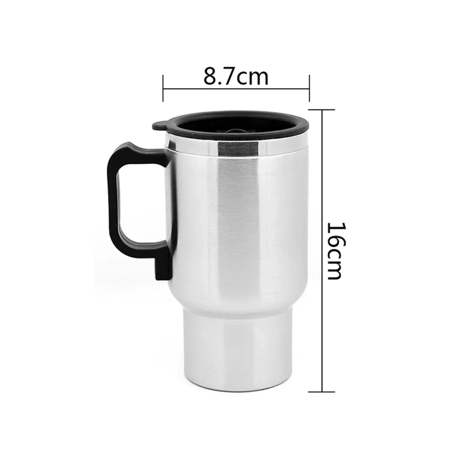 Electric Heating Car Kettle 12V 450ml Vehicle Heating Cup Stainless Steel Camping Travel Kettle Water Coffee Milk Thermal Mug thumbnail 4