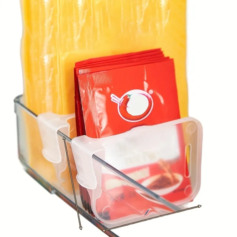 5/10pcs Adjustable Refrigerator Dividers - Multifunctional Clip-On Storage Organizers for Fridge Organization, Shelf Dividers thumbnail 6