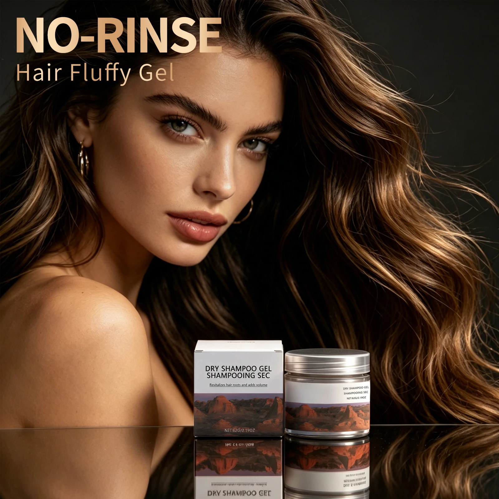 No-Rinse Hair Care Gels Repairs Split Ends And Breakage Adds Shine Moisturizing Non-Greasy Oil Control Hair Fluffy Dry Shampoo thumbnail 2