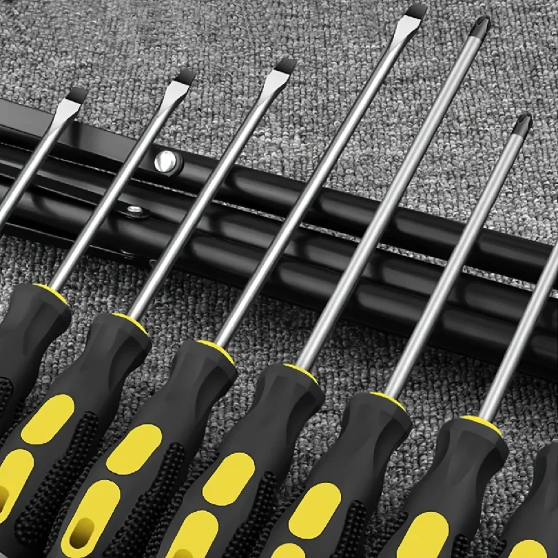Magnetic Tip Screwdriver Set, Phillips and Flat, Professional Cushion Grip | Hand Tools Set thumbnail 2