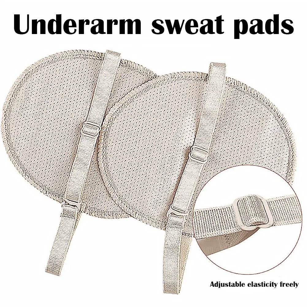 1Pair Washable Underarm Sweat Pad Reusable Absorbent Deodorant Pad Armpit Anti Sweat Pads Absorbing Guards Dress Sweat For Woman thumbnail 2