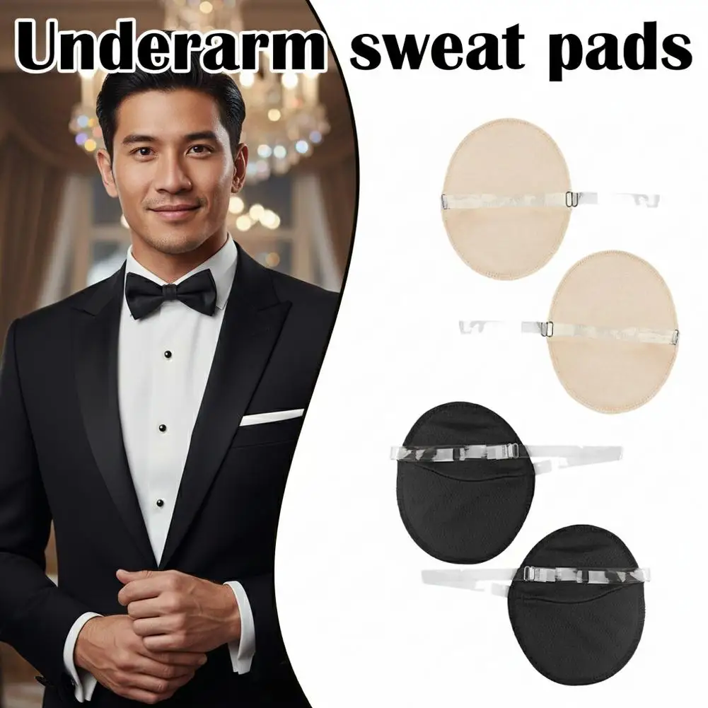 1Pair Washable Underarm Sweat Pad Reusable Absorbent Deodorant Pad Armpit Anti Sweat Pads Absorbing Guards Dress Sweat For Woman thumbnail 6