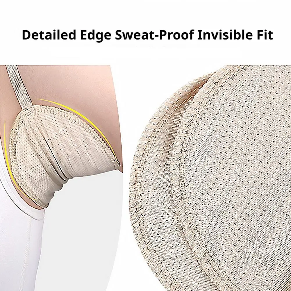 1Pair Washable Underarm Sweat Pad Reusable Absorbent Deodorant Pad Armpit Anti Sweat Pads Absorbing Guards Dress Sweat For Woman thumbnail 5