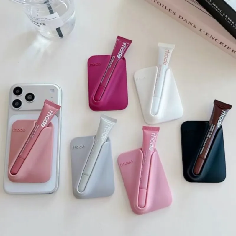 for iPhone 17 Air 15 16 14 13 12 11 Pro Max For Rhod Magnetic SNAP-ON LIP CASE Lip Holder with MagSafe Case Gloss Phone Cases thumbnail 2