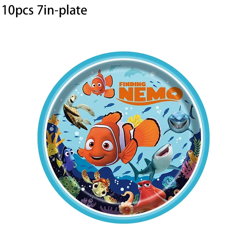 Clownfish Nemo Kids Birthday Party Decorations Disposable Tableware Cup Plates Napkin Tablecloth For Baby Shower Supplies thumbnail 3