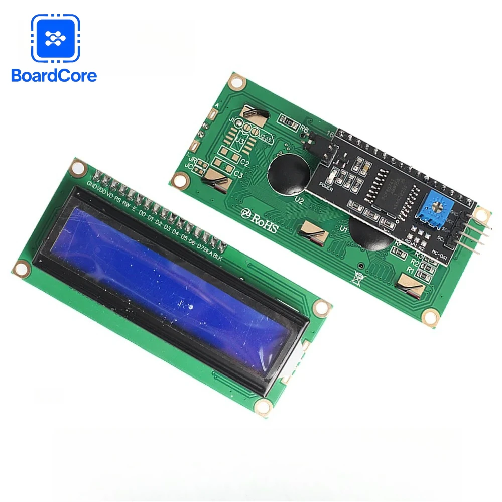 1602 LCD Display Module 16x2 Characters Backlight LCD Display Module Board   I2C Interface for Arduino/Raspberry Pi 5V thumbnail 2