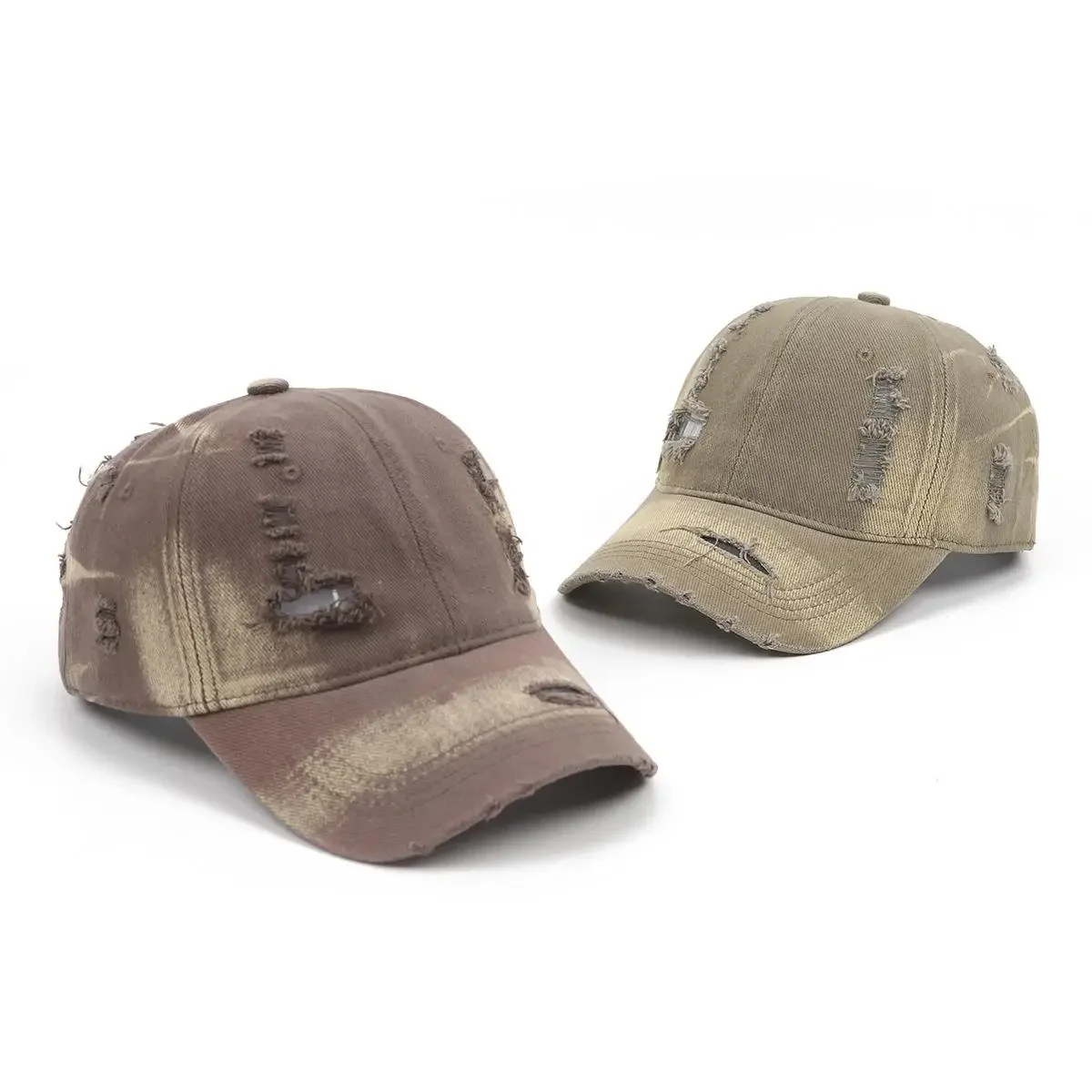 Baseball Cap For Women Men Unisex Dad Hat Broken Hole Washed Cap Summer Breathable Hip Hop Fashion Design Street Dance Snapback
