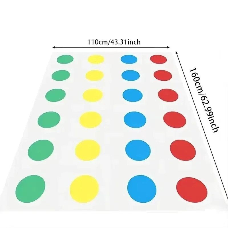 Twister Party Game - Family Indoor Outdoor Body Twisting Interactive Group Sports Toys for Children Adults Fun Aids thumbnail 5