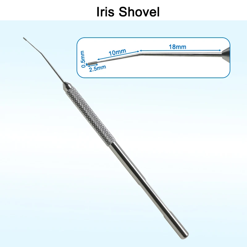 Ophthalmic Iris Spatula Iris Shovel 2.5x0.5mm Head High Quality Medical Ophthalmic Instrument Stainless Steel