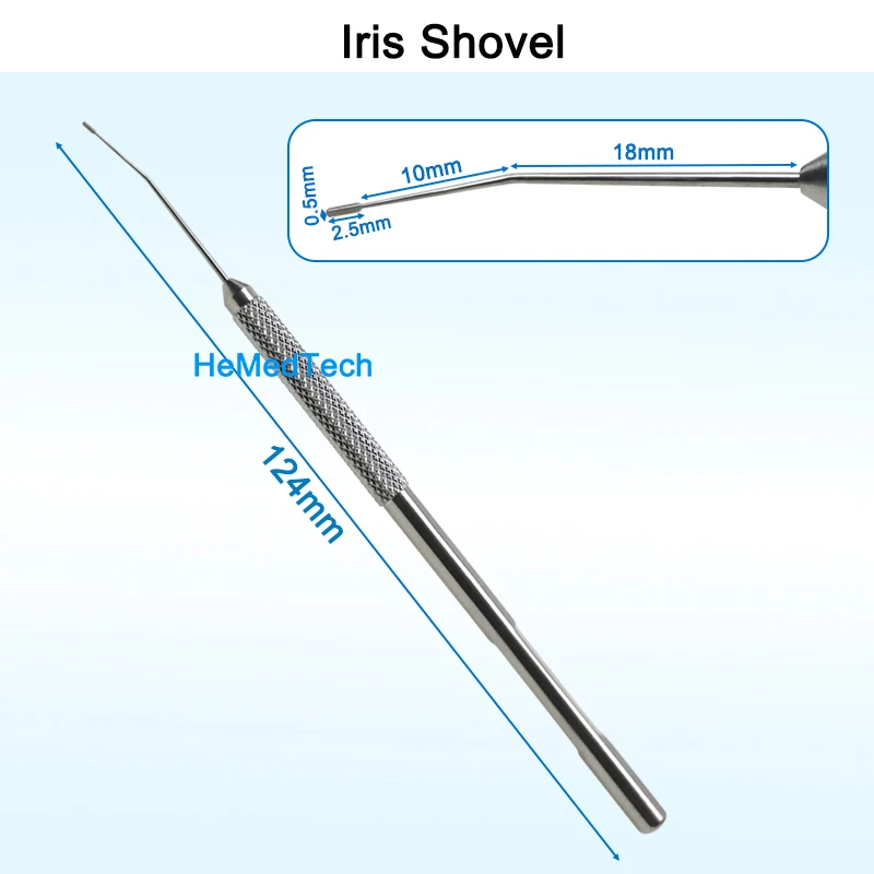 Ophthalmic Iris Spatula Iris Shovel 2.5x0.5mm Head High Quality Medical Ophthalmic Instrument Stainless Steel thumbnail 6